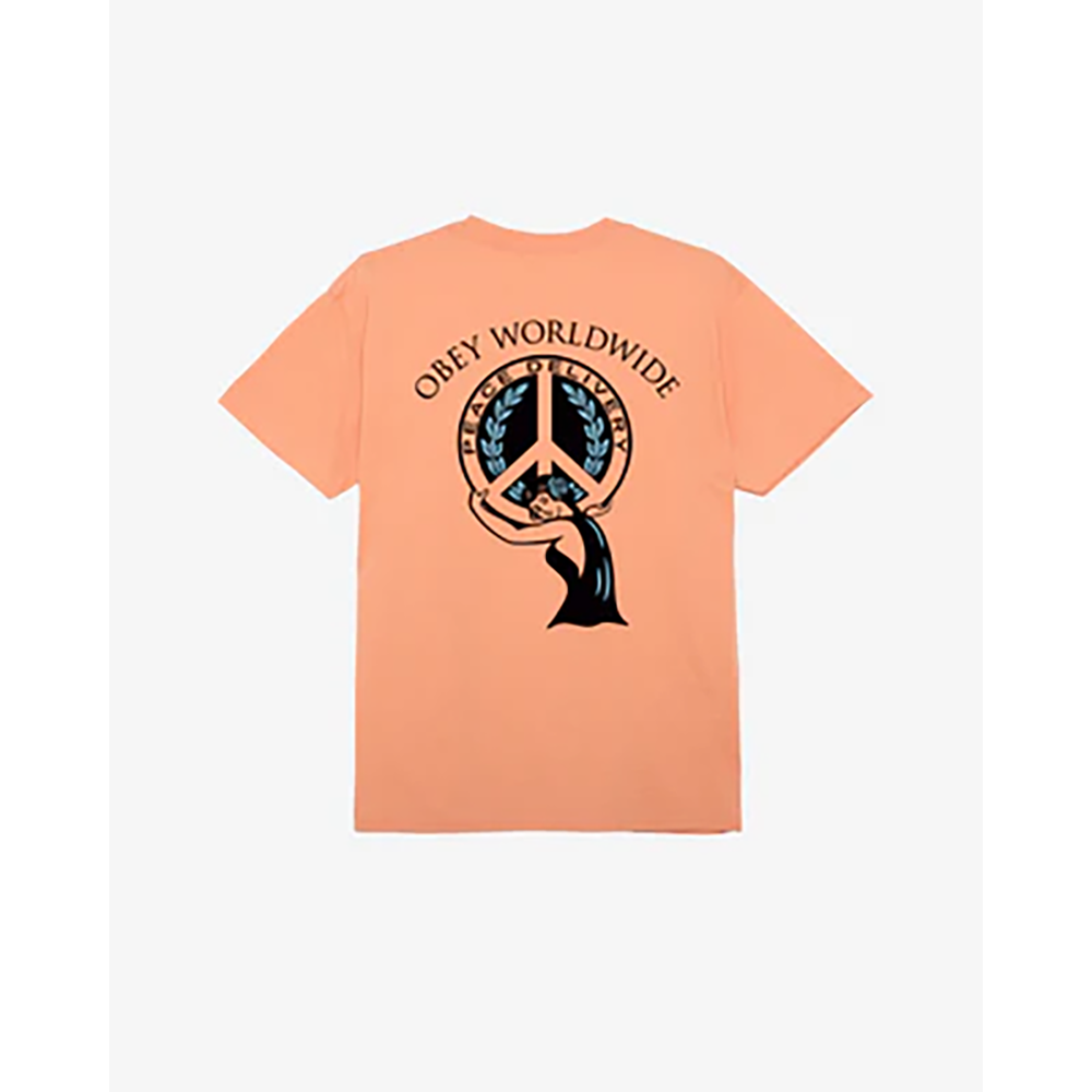 CAMISETA OBEY PEACE DELIVERY PEACH PARFAIT | Mechanic