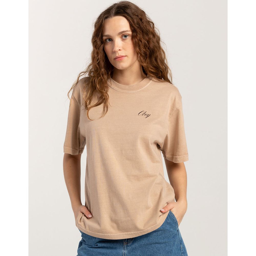 CAMISETA OBEY SUMMER WARM TAUPE | Mechanic