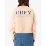 SUDADERA OBEY CITIES CREW PEACH PARFAIT | Mechanic