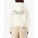 SUDADERA CHALK WRITTING ZIP HOOD UNBLEACHED | Mechanic