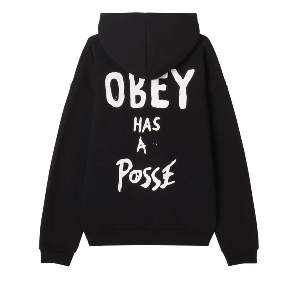 SUDADERA OBEY POSSE EXTRA HEAVY HOOD BLACK | Mechanic