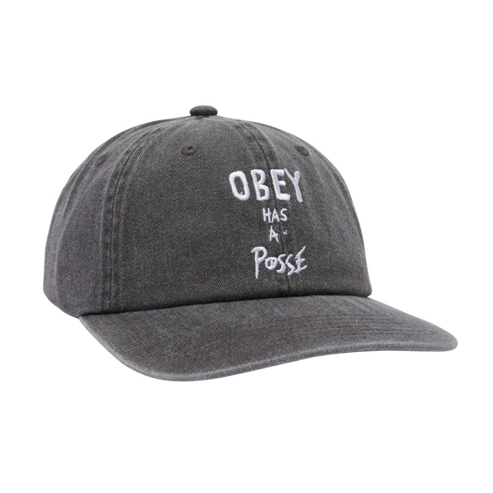 GORRA OBEY PIGMENT POSSE 6 PANEL SNAPBACK PIGMENT BLACK | Mechanic