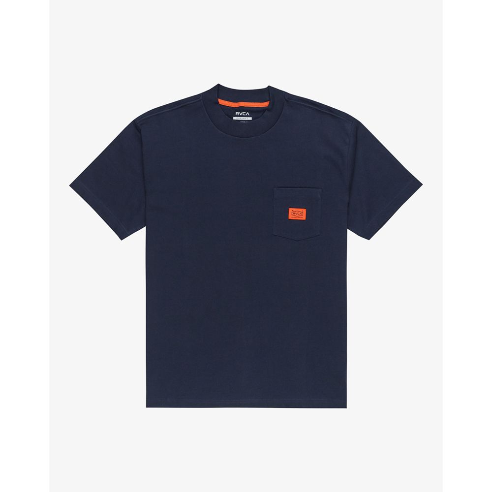 CAMISETA RVCA CHAINMAIL NAVY | Mechanic