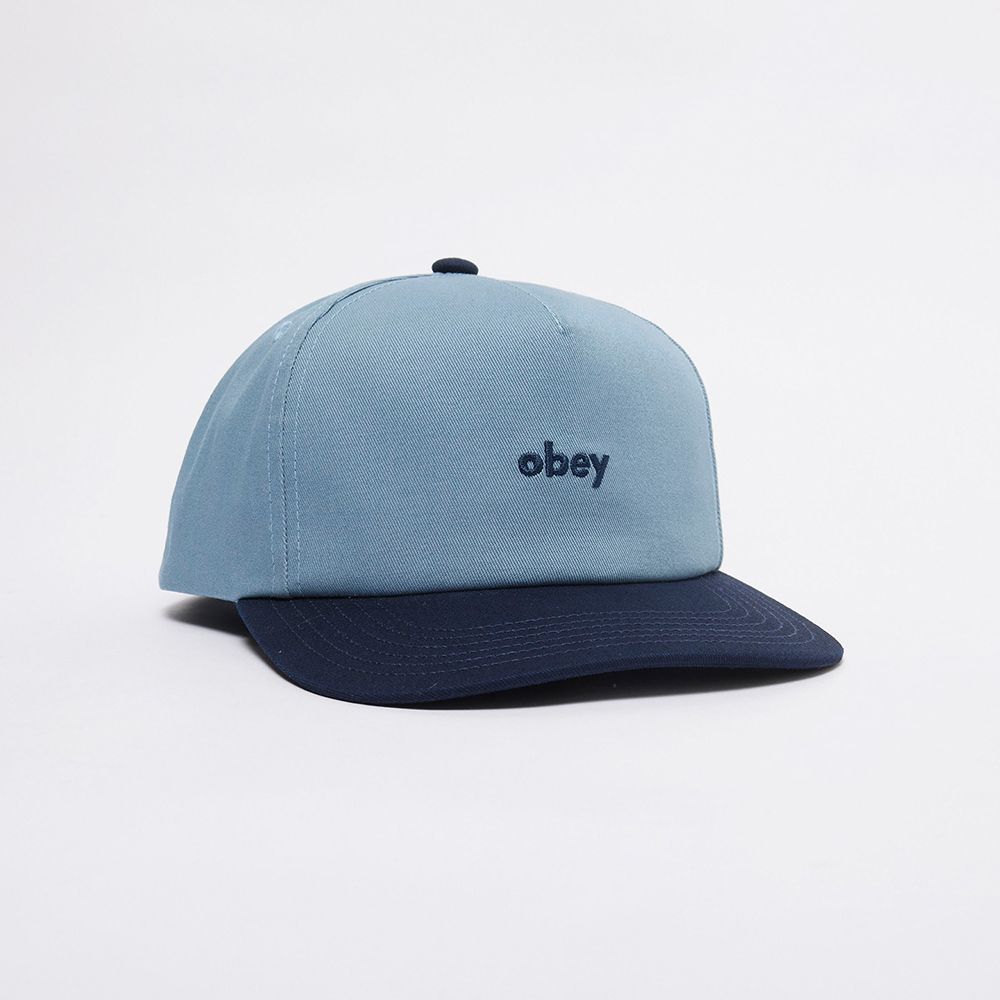 GORRA OBEY CASE 5 PANEL SNAPBACK LIGHT BLUE MULTI | Mechanic