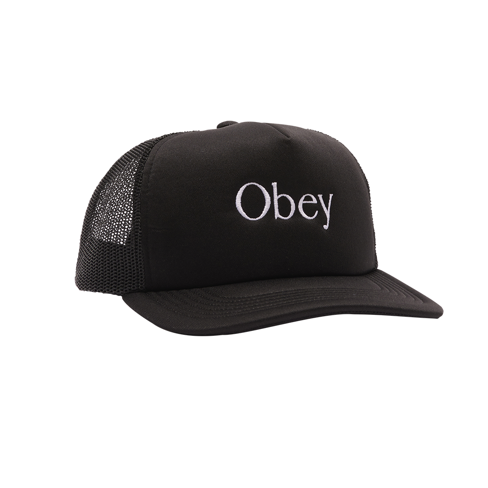 GORRA OBEY PAGE TRUCKER BLACK | Mechanic