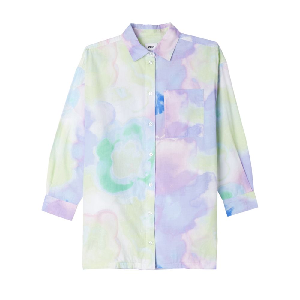 VESTIDO ALYSSA SOFT FLOWER SHIRT PASTEL MULTI | Mechanic