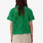 CAMISA AGATHA CROCHET KNIT SWEATER SPRING GREEN | Mechanic