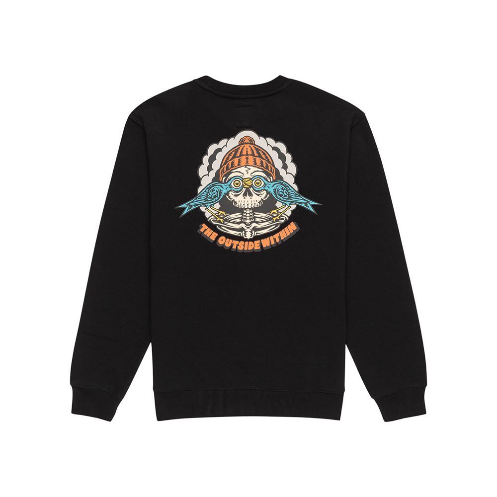 SUDADERA ELEMENT BIRDS EYE FLINT BLACK | Mechanic