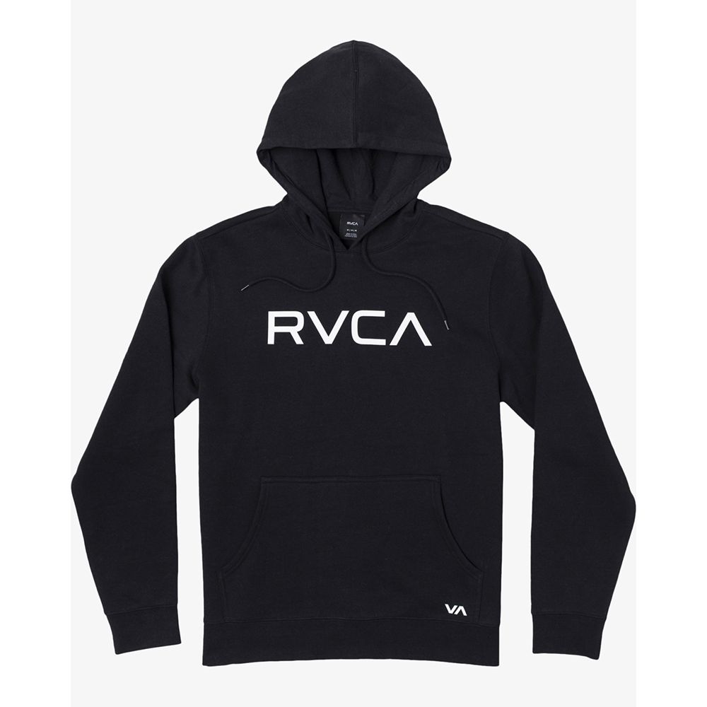 SUDADERA RVCA BIG RVCA HOODIE BLACK | Mechanic