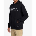 SUDADERA RVCA BIG RVCA HOODIE BLACK | Mechanic