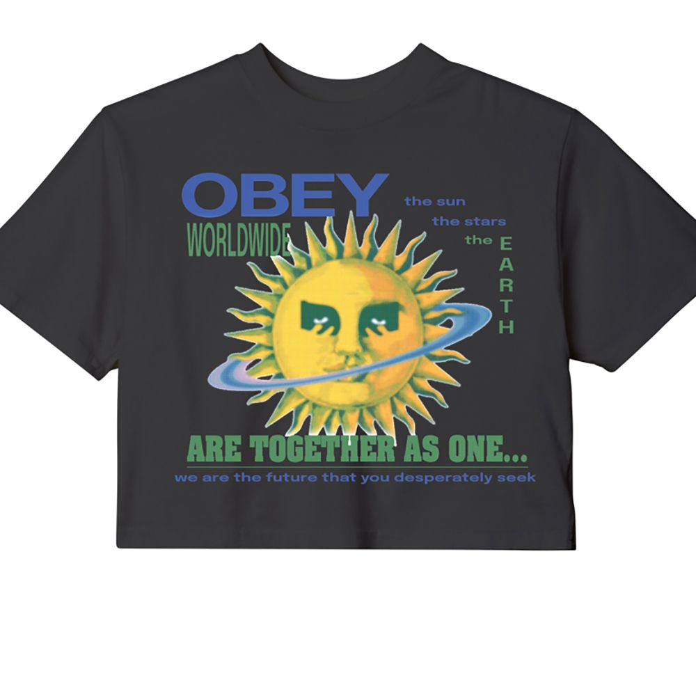 CAMISETA OBEY TOGETHER AS ONE DIGITAL BLACK | Mechanic