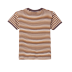 CAMISETA CYPRESS STRIPE BABY RINGER DARK BROWN MULTI | Mechanic