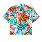 CAMISA MARKER DRAWN FLOWER SHIRT AQUA MULTI | Mechanic