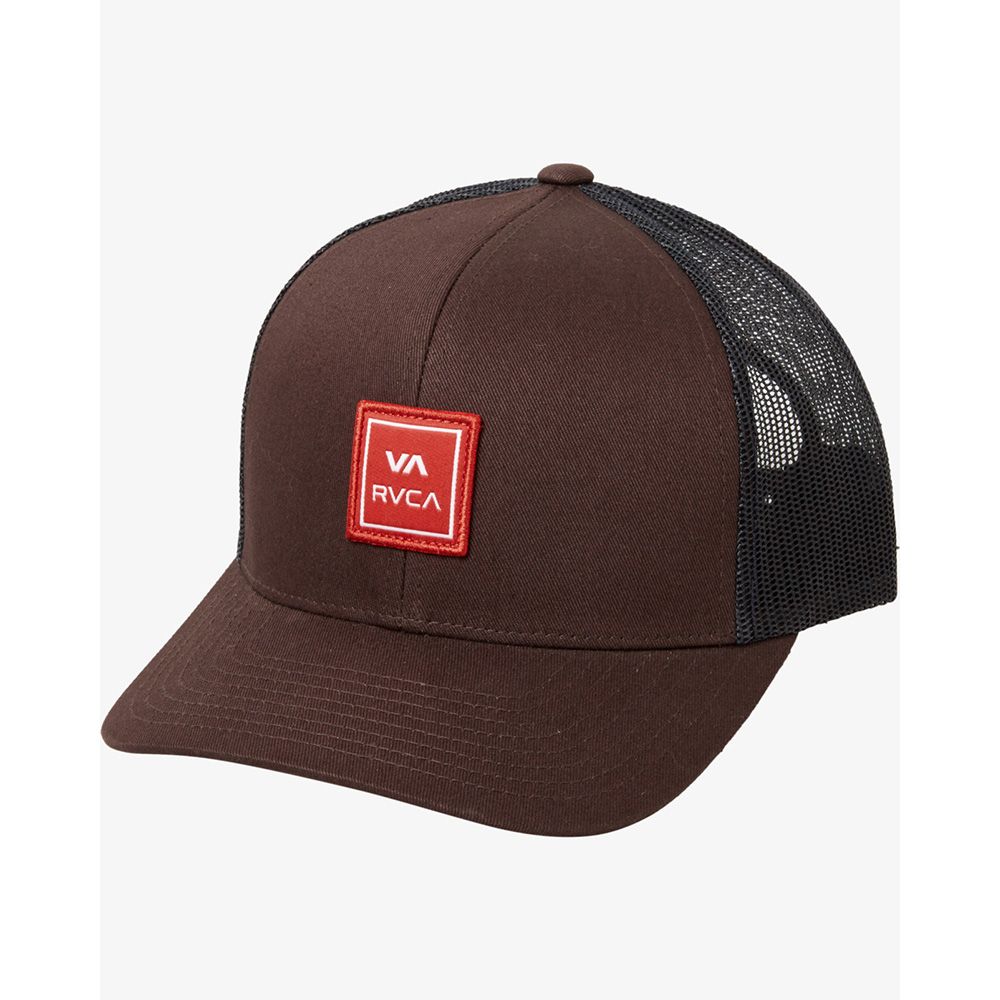 GORRA RVCA VA STATION TRUCKER BOMBAY BROWN | Mechanic