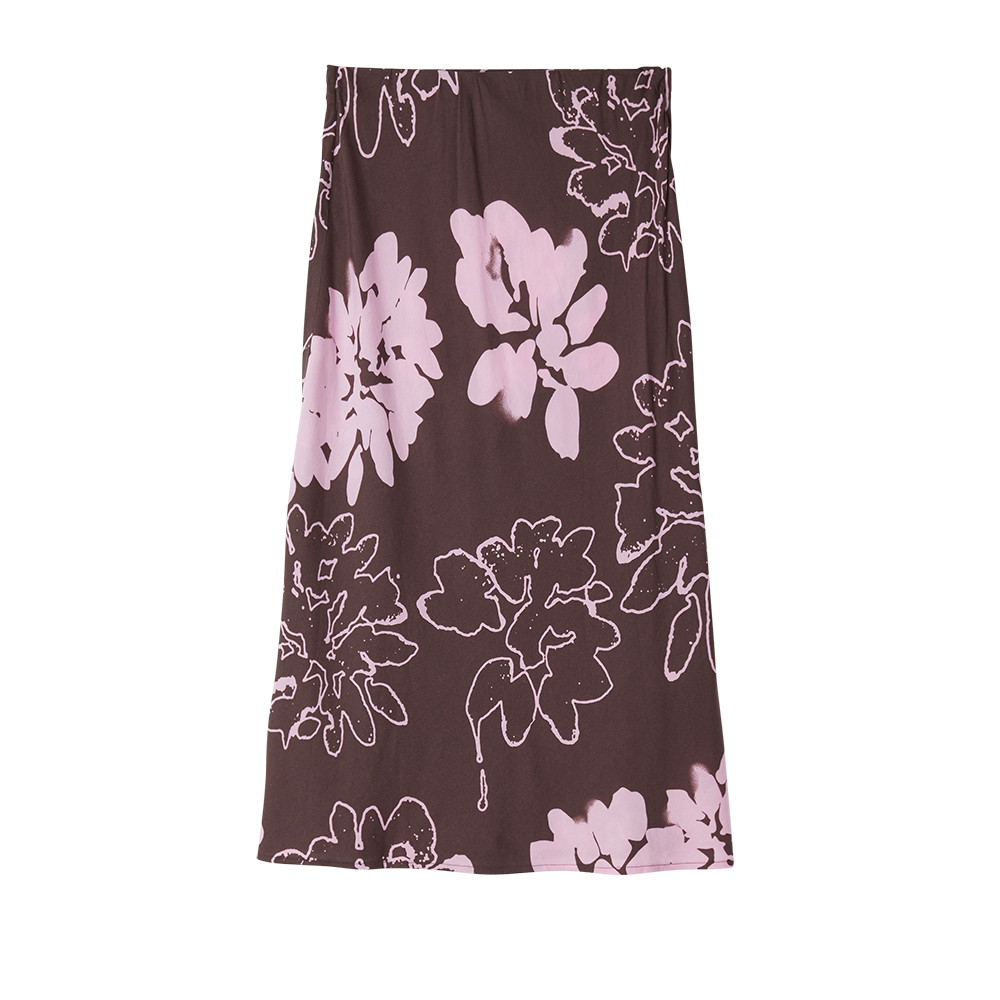 FALDA ZINNIA MIDI SKIRT JAVA BROWN MULTI | Mechanic