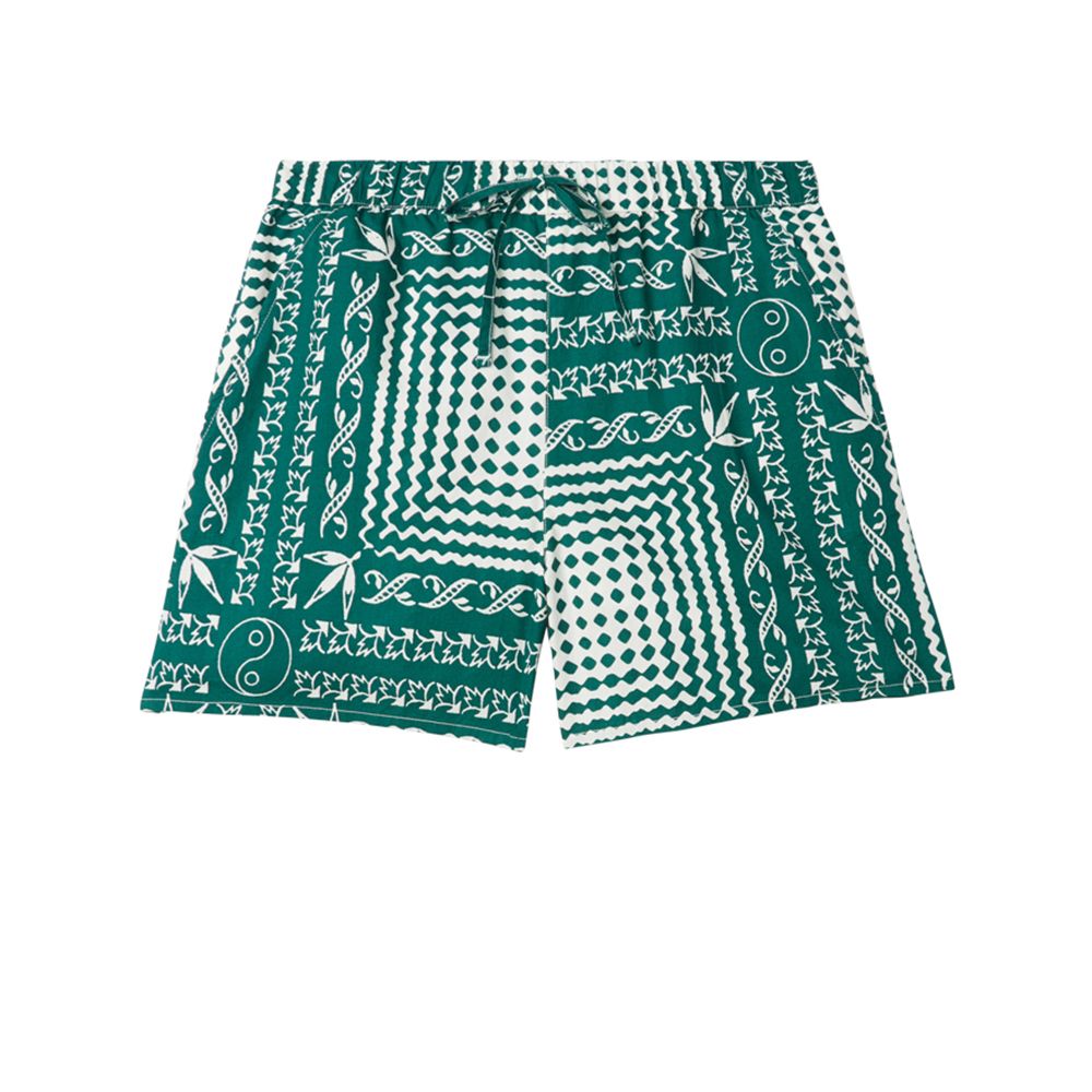 PANTALON CORTO ANGELICA BANDANA SHORT ADVENTURE GREEN MULTI | Mechanic