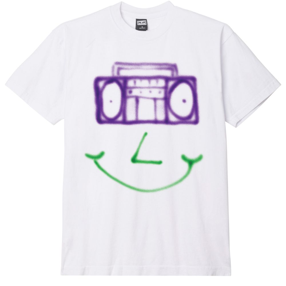 CAMISETA HAPPY BOOMBOX WHITE | Mechanic