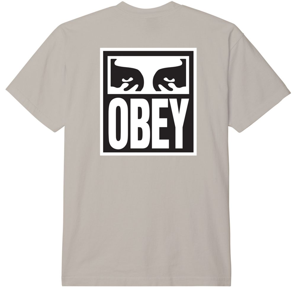 CAMISETA OBEY EYES ICON 2 SILVER GREY | Mechanic