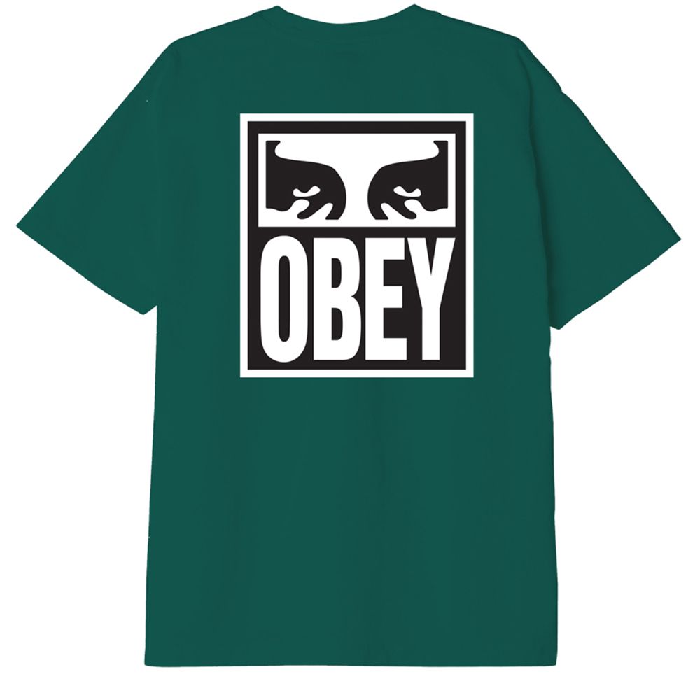 CAMISETA OBEY EYES ICON 2 ADVENTURE GREEN | Mechanic