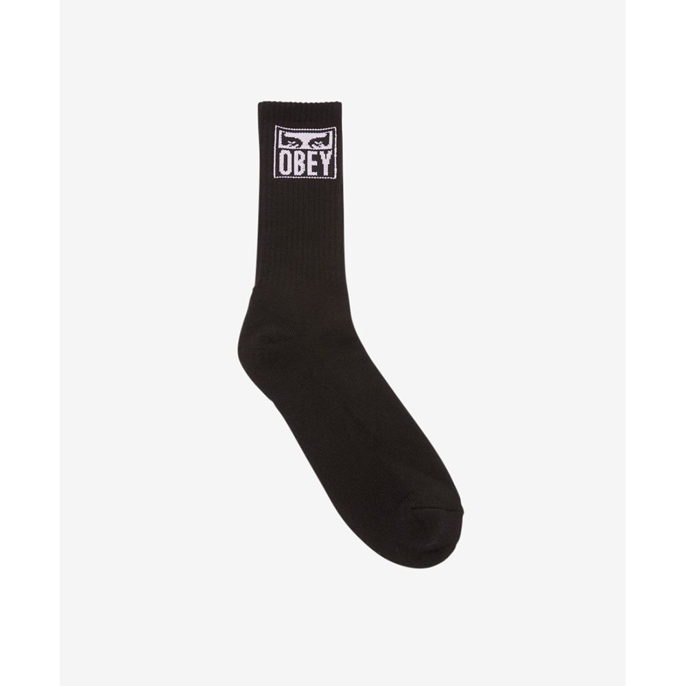 CALCETINES OBEY EYES ICON SOCKS BLACK | Mechanic