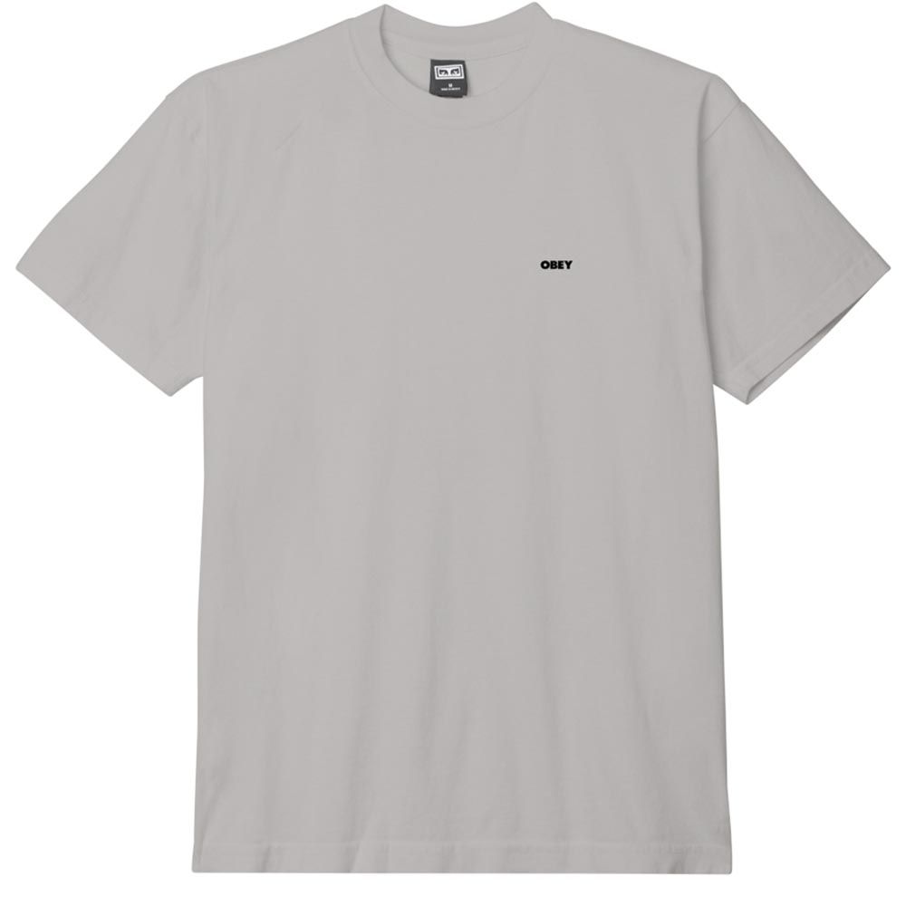 CAMISETA OBEY BOLD ICON HEAVYWEIGHT TEE HEATHER GREY | Mechanic