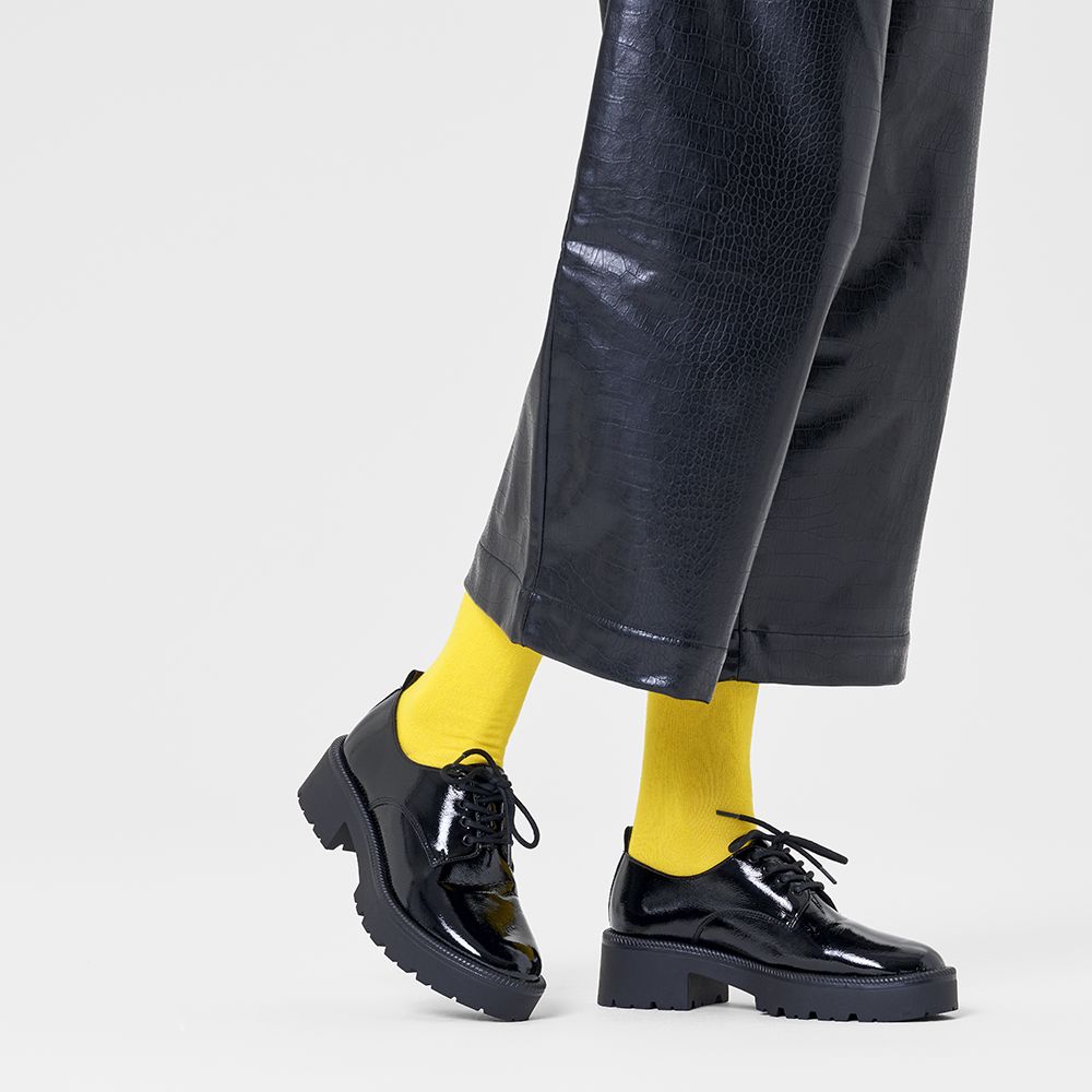 CALCETINES HAPPY SOCKS SOLID SOCK YELLOW | Mechanic