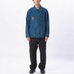 CHAQUETA OBEY HYMN JACKET STONE WASH INDIGO. Mechanic Tienda de Ropa