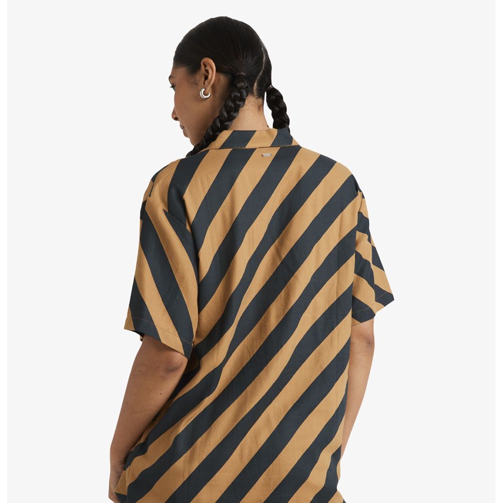 CAMISA RVCA MILSPEC STRIPE CAMEL | Mechanic