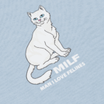 CAMISETA RIPNDIP MAN I LOVE FELINES TEE POWDER BLUE | Mechanic