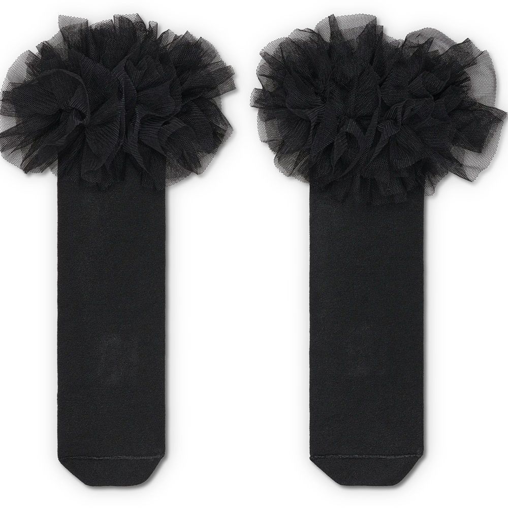 CALCETINES HAPPY SOCKS TULLE 1/2 CREW SOCK BLACK | Mechanic