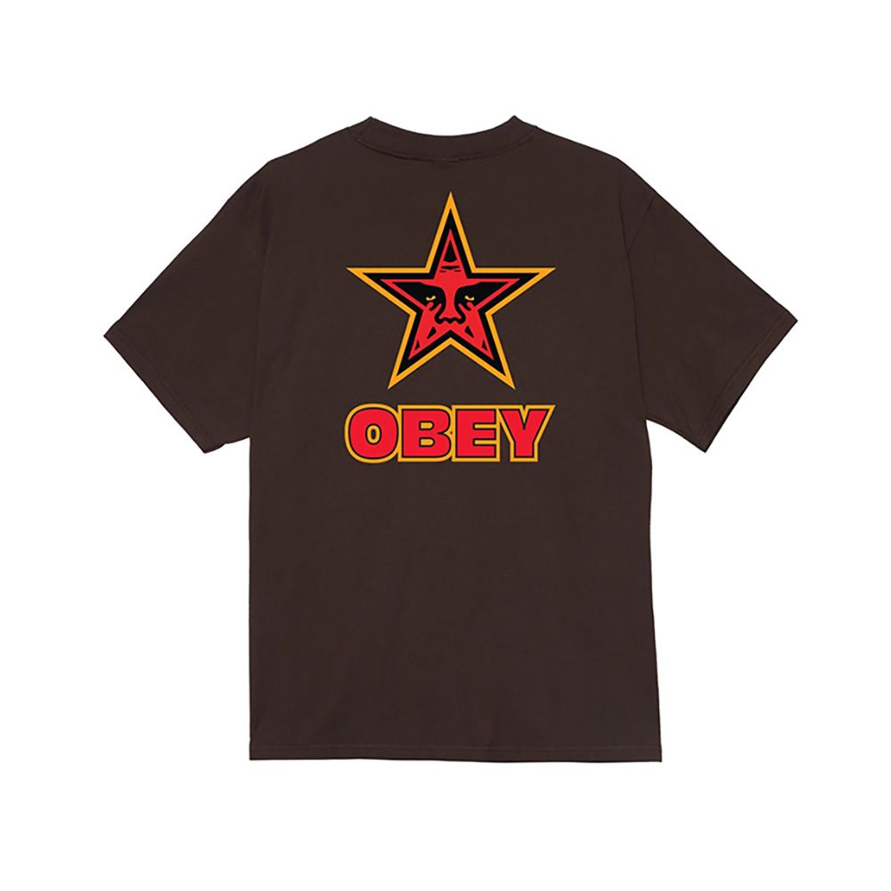 CAMISETA OBEY STAR JAVA BROWN | Mechanic