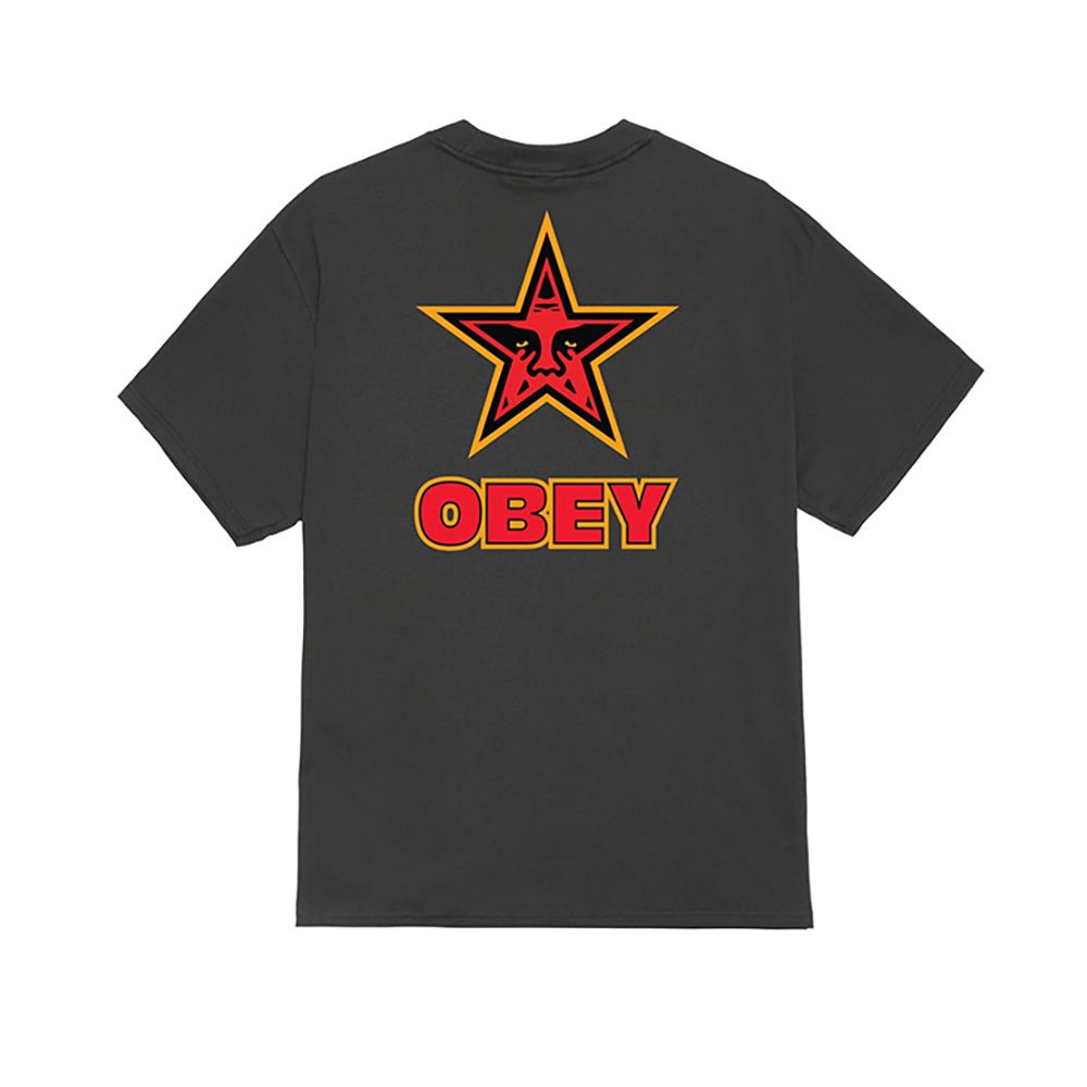 CAMISETA OBEY STAR VINTAGE BLACK | Mechanic