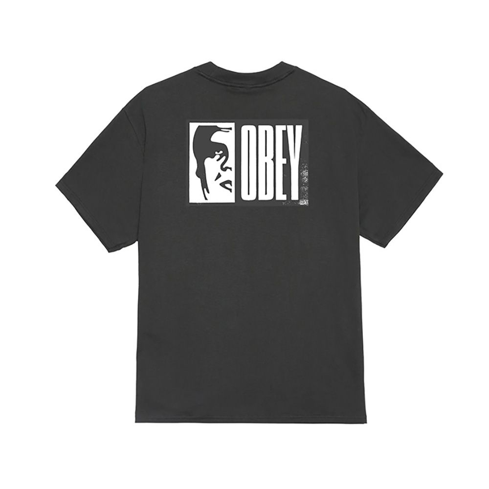 CAMISETA OBEY HALF ICON VINTAGE BLACK | Mechanic