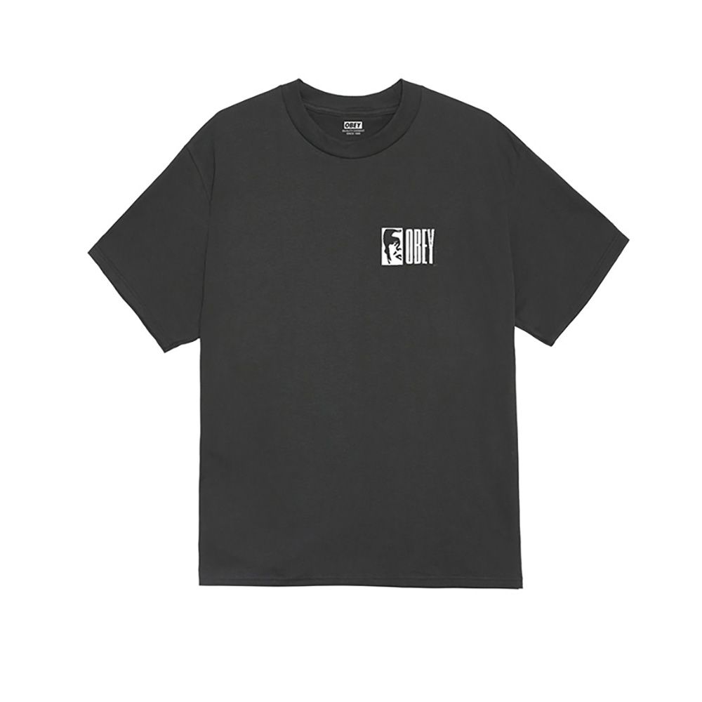 CAMISETA OBEY HALF ICON VINTAGE BLACK | Mechanic