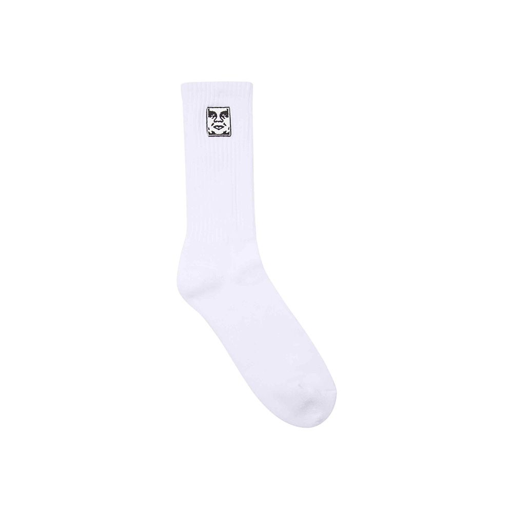 CALCETINES OBEY ICON FACE WHITE | Mechanic
