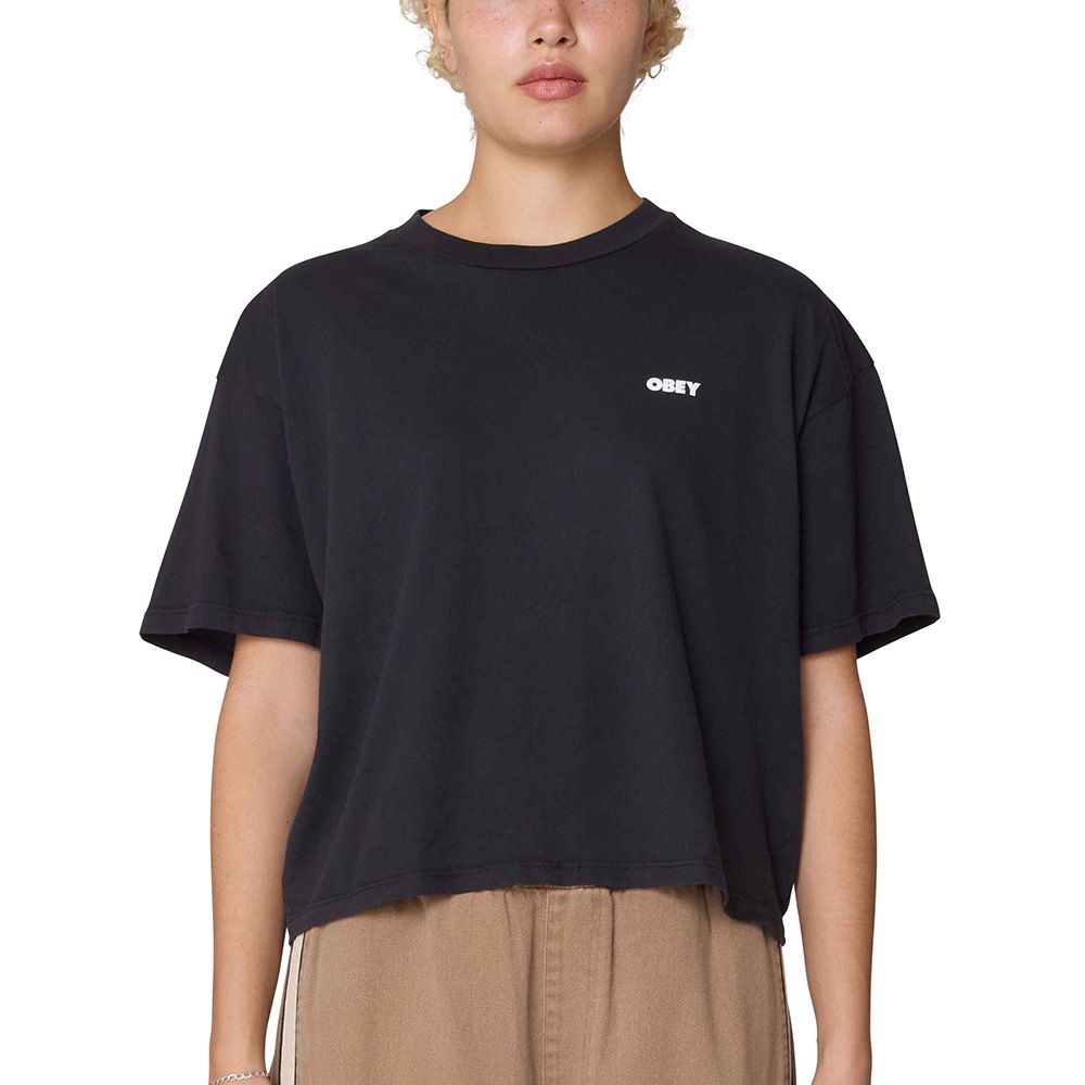 CAMISETA OBEY ART STUDIOS FLOWERS DIGITAL BLACK | Mechanic
