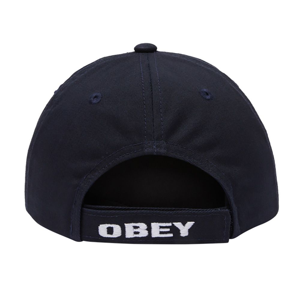 GORRA OBEY STAR 6 PANEL VELCRO BACK NAVY | Mechanic