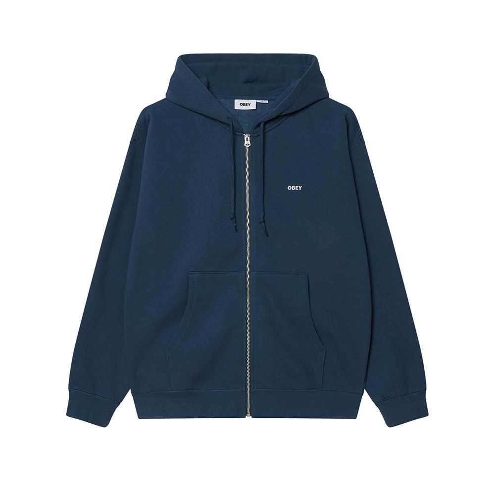 SUDADERA ESTABLISHED WORKS BOLD ZIP HOOD DARK DENIM | Mechanic