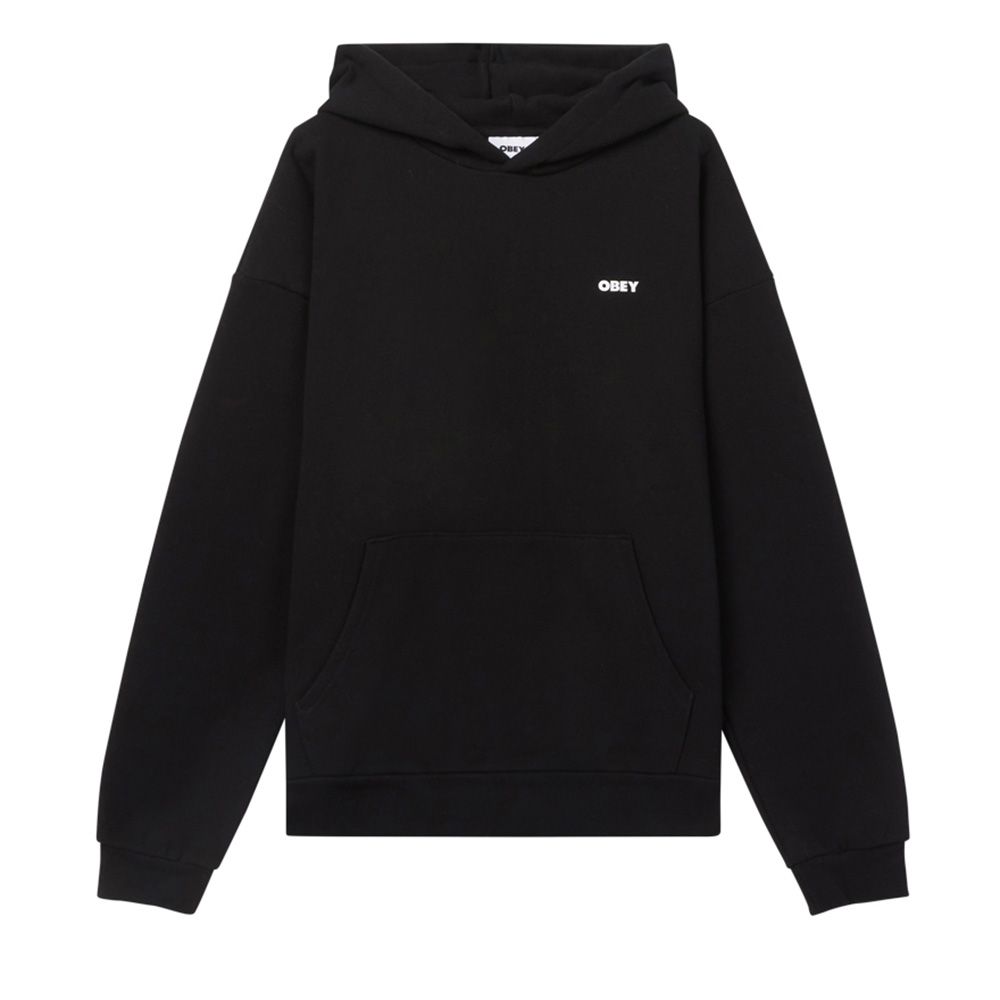 SUDADERA OBEY BOLD STAR EXTRA HEAVY HOOD BLACK | Mechanic