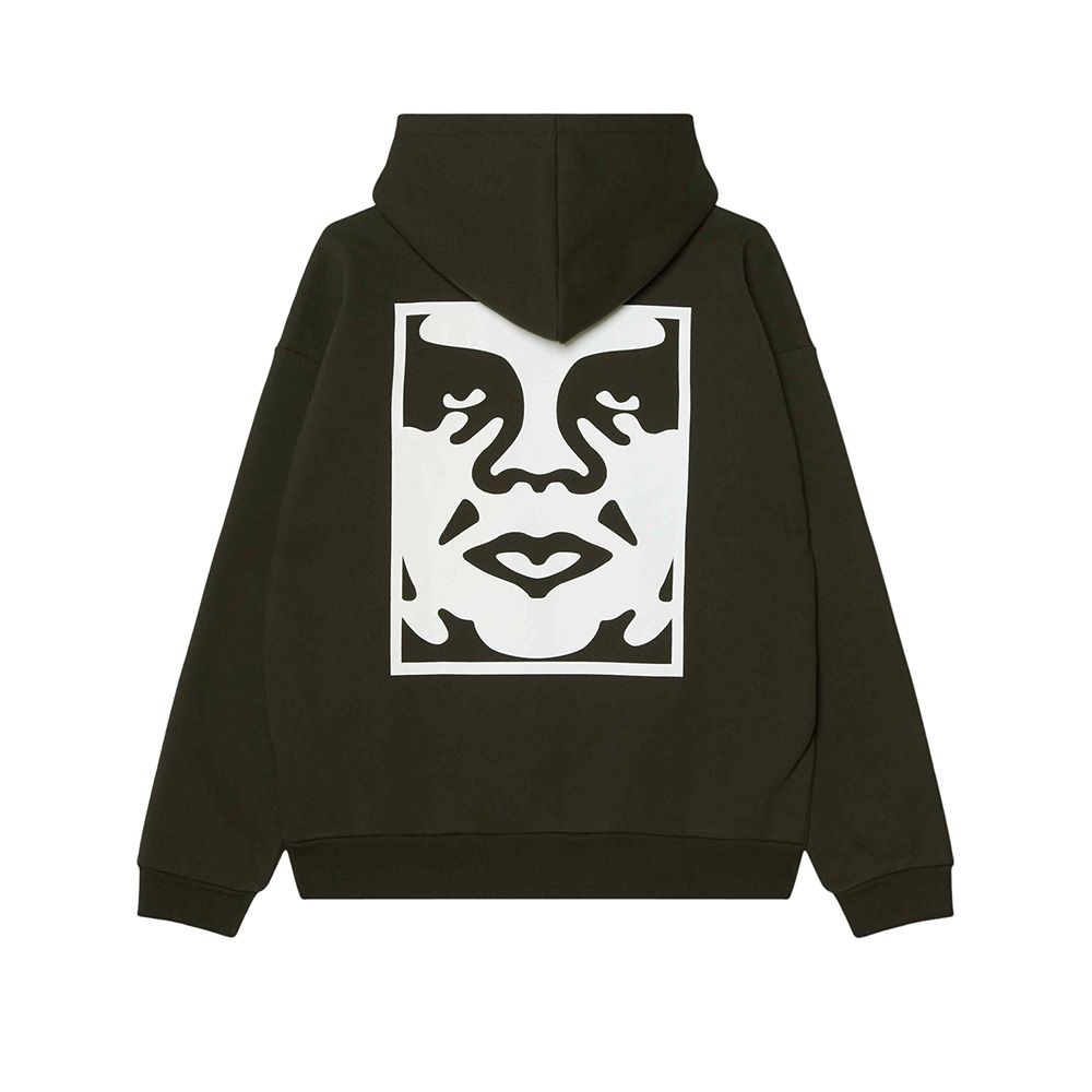 SUDADERA OBEY BOLD ICON EXTRA HEAVY HOOD ROSIN | Mechanic