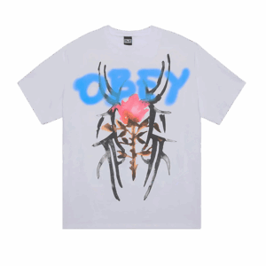 CAMISETA OBEY ROSE TRIBAL WHITE