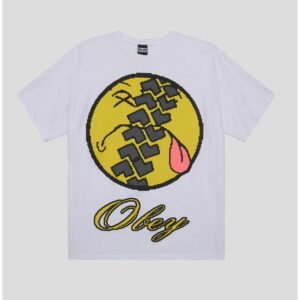 CAMISETA OBEY SMILE TIRE WHITE