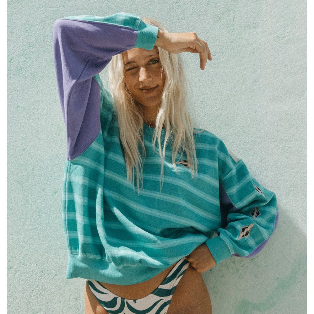 SUDADERA BILLABONG PARTY BLOCK KENDAL AQUA | Mechanic