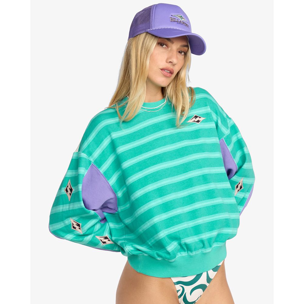 SUDADERA BILLABONG PARTY BLOCK KENDAL AQUA | Mechanic