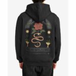 SUDADERA RVCA ROSES POSTER HOODIE BLACK. Mechanic Tienda de Ropa