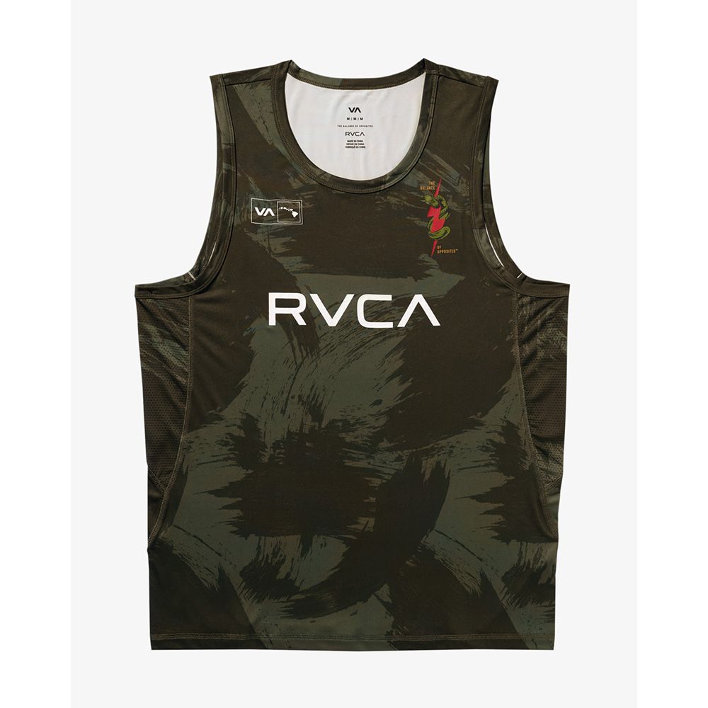 CAMISETA RVCA HAWAII SPORT VENT ISLAND CAMO | Mechanic