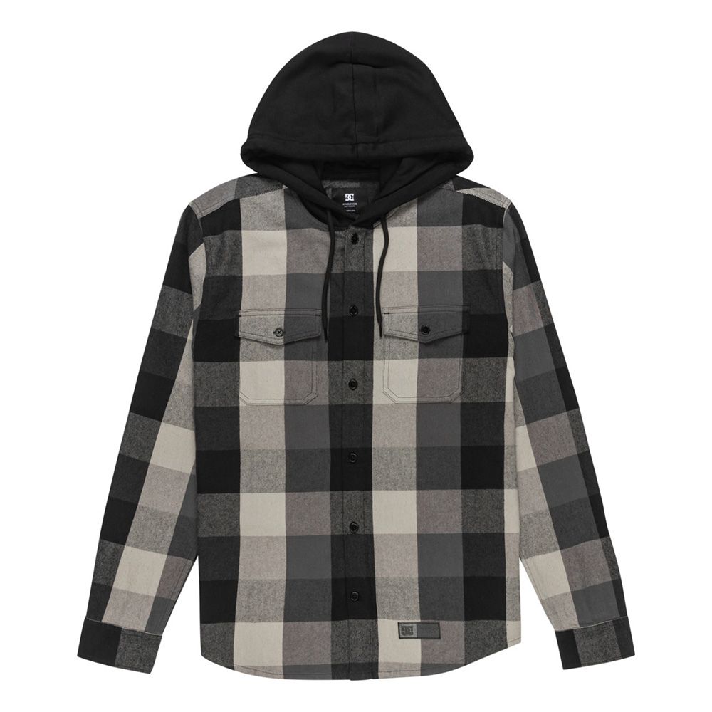 CAMISA  DC SHOES RUCKUS HOODED BLACK | Mechanic