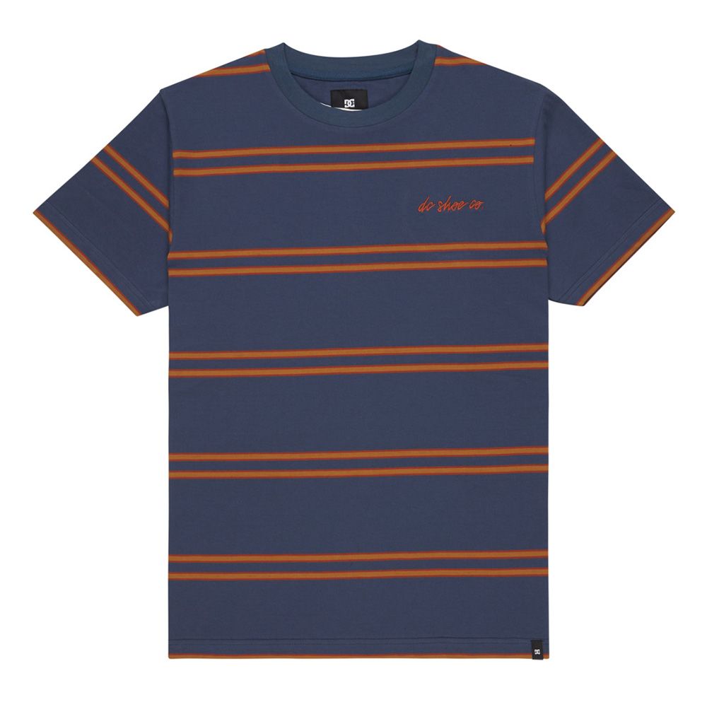 CAMISETA DC SHOES MAXIMIZE STRIPE DARK DENIM | Mechanic