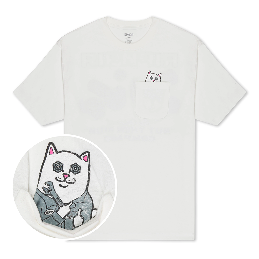 CAMISETA RIPNDIP NUT THEN BOLT POCKET TEE BONE | Mechanic