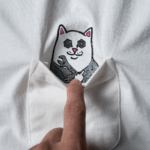 CAMISETA RIPNDIP NUT THEN BOLT POCKET TEE BONE. Mechanic Tienda de Ropa